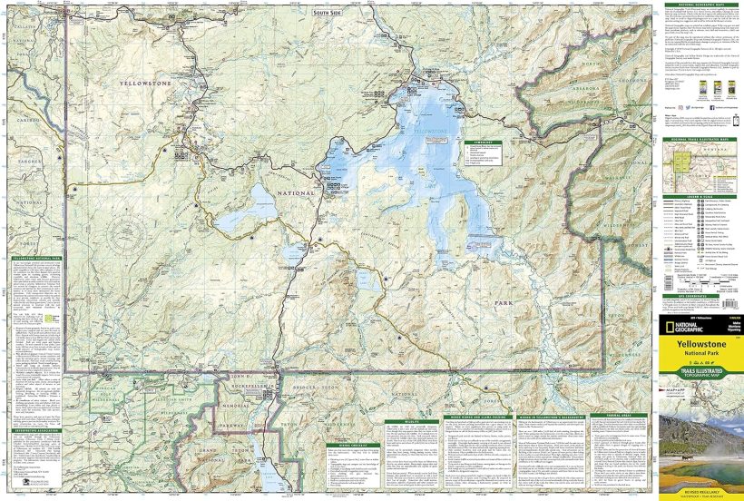 Yellowstone National Park Map (National Geographic Trails Illustrated Map, 201) - Image 4